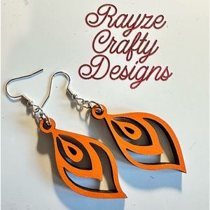 Wood earrings